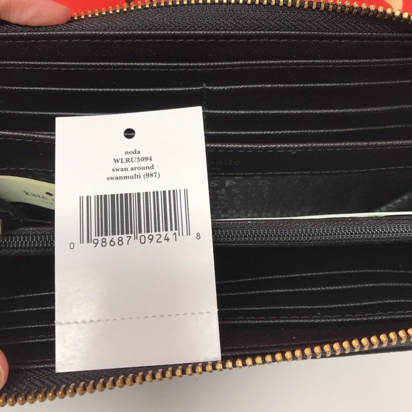 NWT kate spade New York swan around neda wallet - Picture 5 of 6